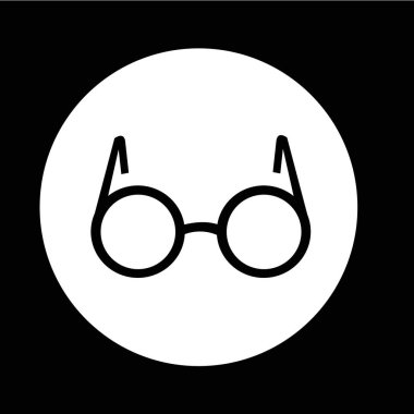 gözlük simgesi illüstrasyon 