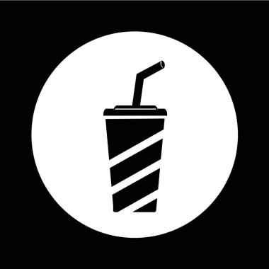 meşrubat simgesi illüstrasyon 