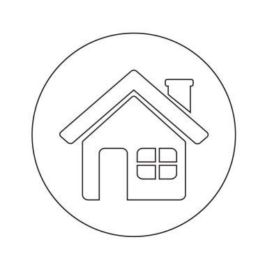 ev simgesini illüstrasyon 