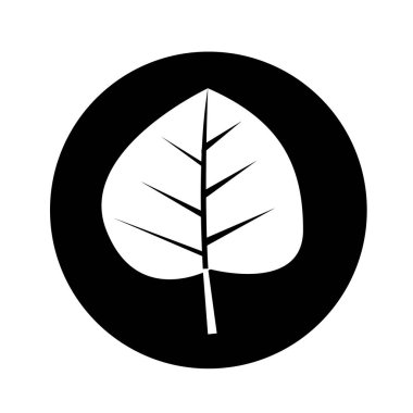 Yaprak düz stil ikonu