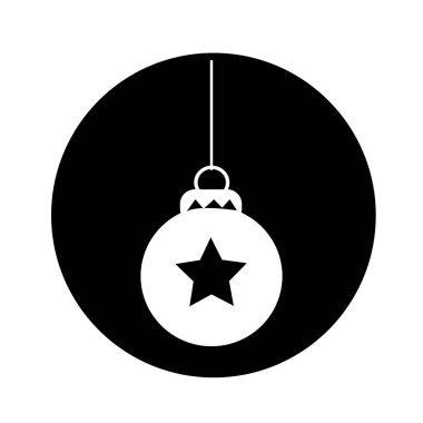 Noel süsleme top simgesi tasarım