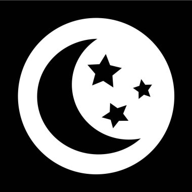 ay ve yıldız simgesi tasarım