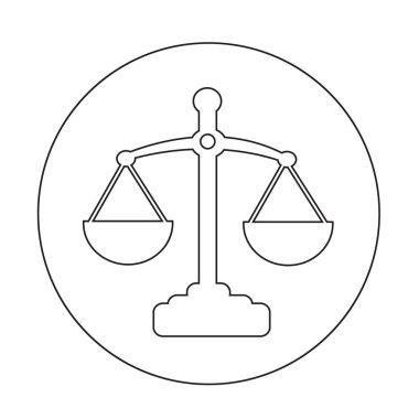 Adalet simgesi tasarım ölçekleri