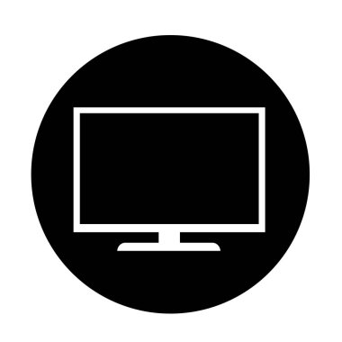 TV düz stil ikonu 