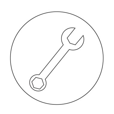 İngiliz anahtarı simgesi tasarım