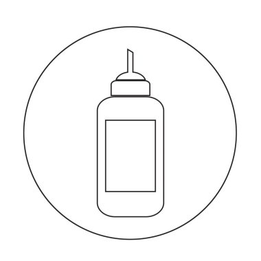 Ketçap şişesi simgesi tasarım