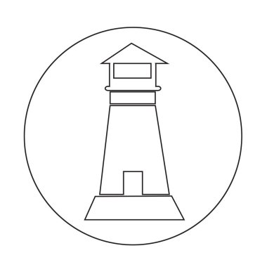 Deniz feneri simgesi tasarım