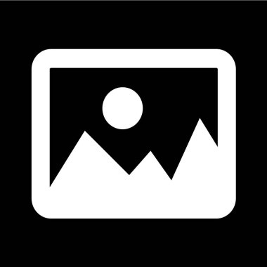 Düz stil fotoğraf simge 