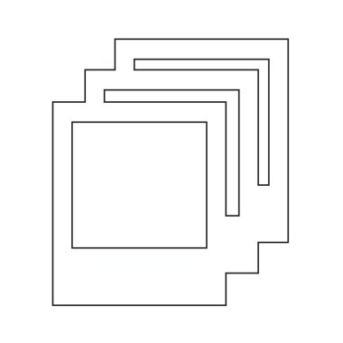 Düz stil fotoğraf simge 