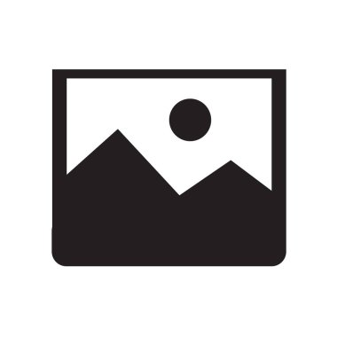 Düz stil fotoğraf simge 