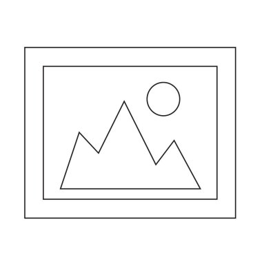 Düz stil fotoğraf simge 