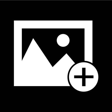 Düz stil fotoğraf simge 