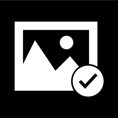 Düz stil fotoğraf simge 