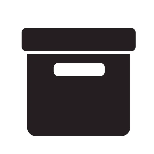 Office fil Box ikon — Stock vektor
