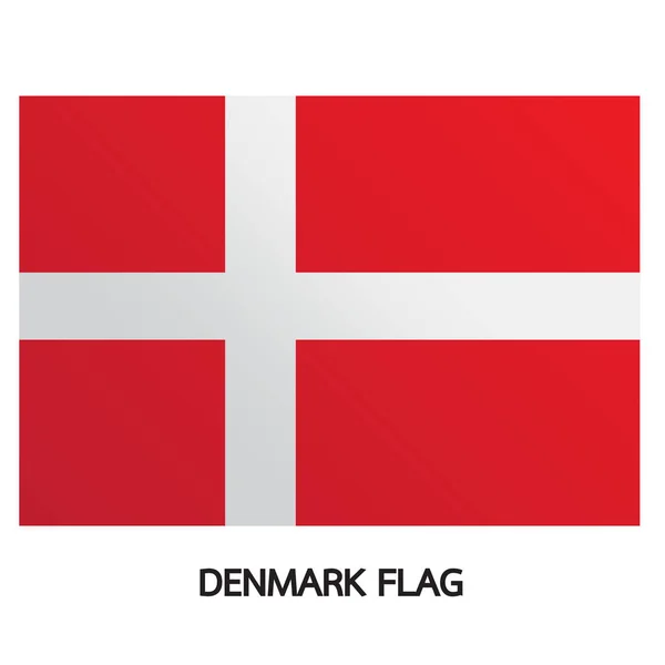 Het pictogram van de vlag van Denemarken — Stockvector