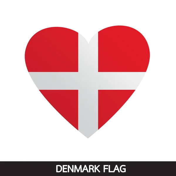 Danimarca icona della bandiera — Vettoriale Stock