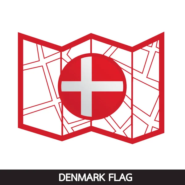 Denmark flag icon — Stock Vector