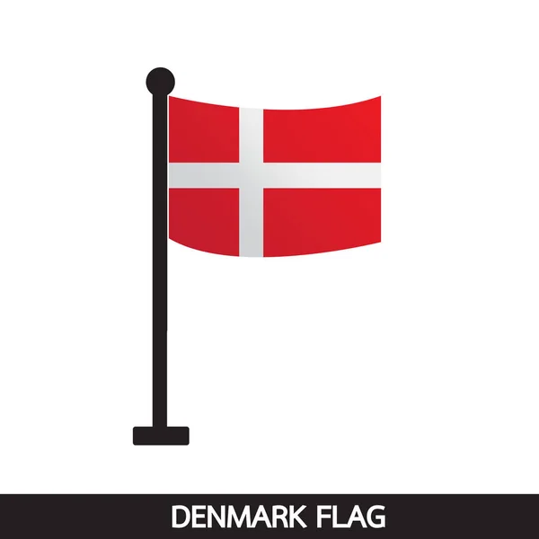 Dania flaga ikona — Wektor stockowy