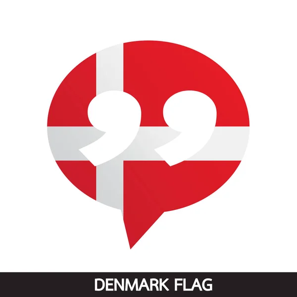 Dänische Flagge — Stockvektor