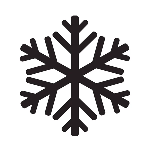 Copo de nieve icono de estilo plano — Vector de stock