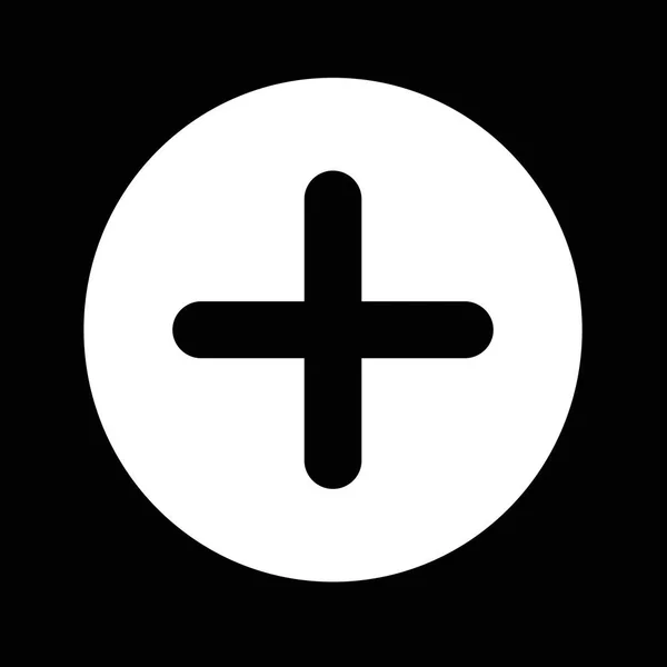Plus-Symbol hinzufügen — Stockvektor