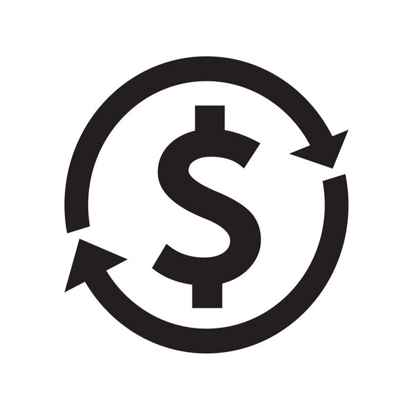 обмен валюты с иконкой доллара
