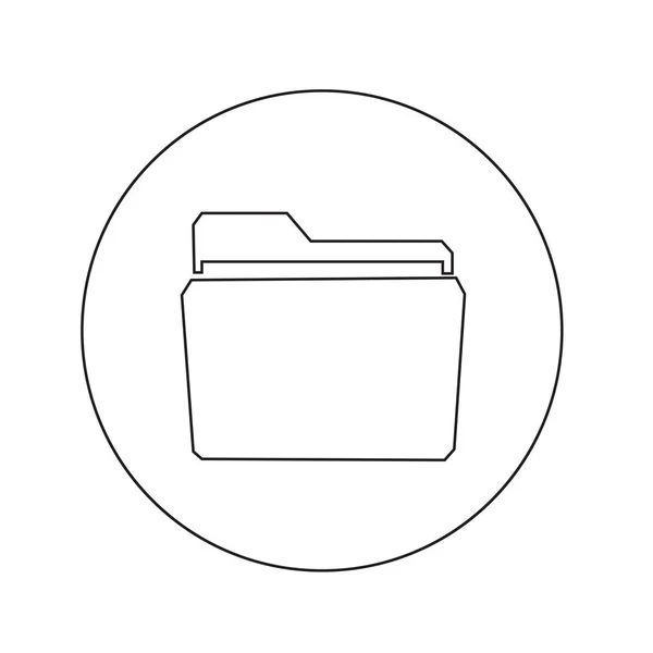 Icono de carpeta de datos — Vector de stock