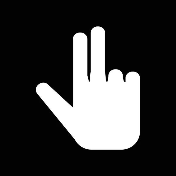 Icono de gesto de mano — Vector de stock