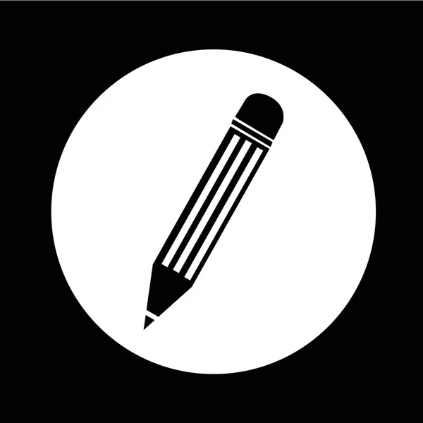 Illustration icône crayon — Image vectorielle