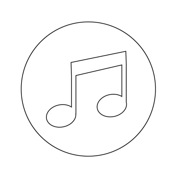 음악 표시 아이콘 — 스톡 벡터