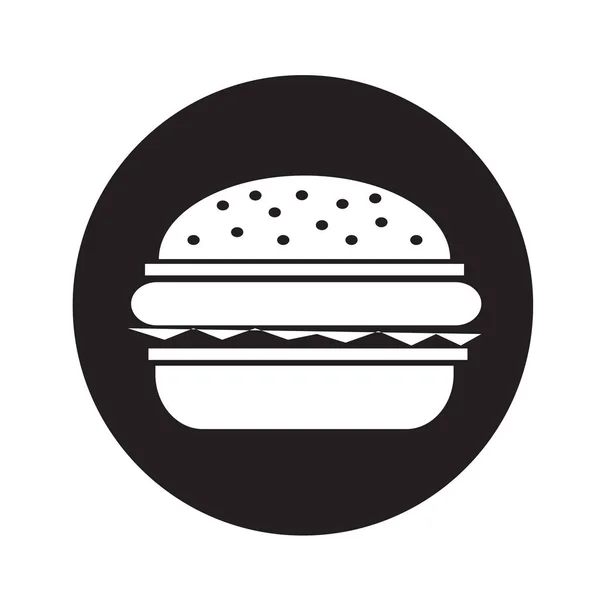 Ilustración de icono de hamburguesa — Vector de stock