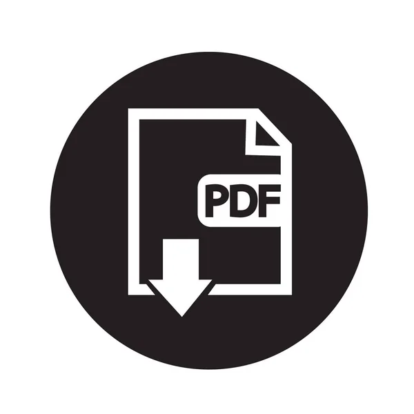 Ilustración del icono PDF — Vector de stock