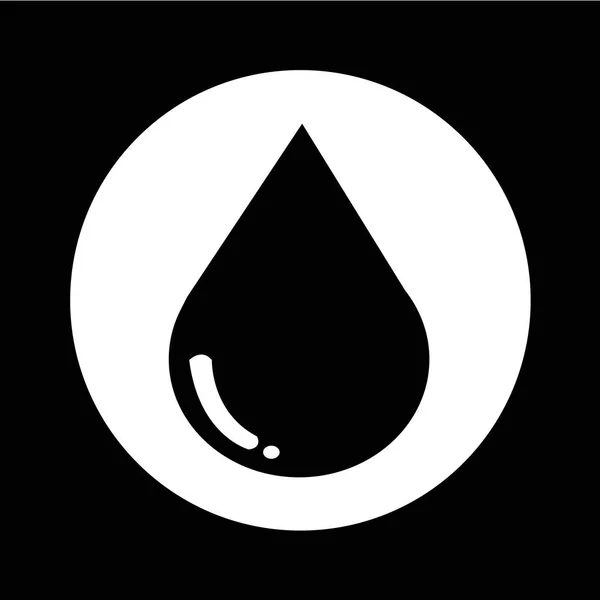 Icono de gota de agua — Vector de stock