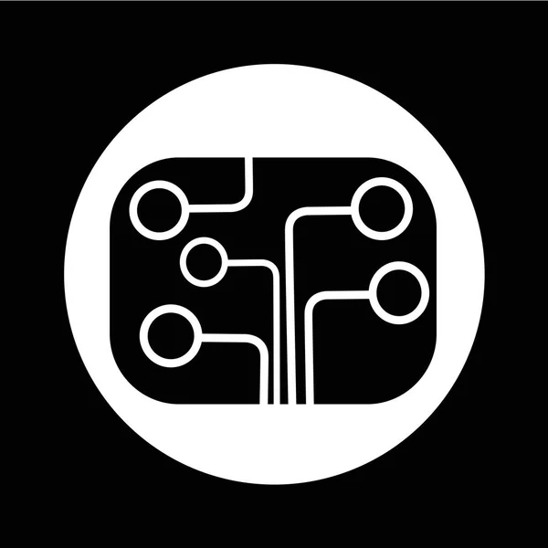 Icono de placa de circuito — Archivo Imágenes Vectoriales