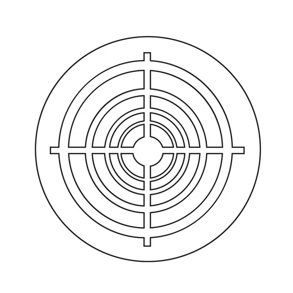 Цільова значок ілюстрація — стоковий вектор