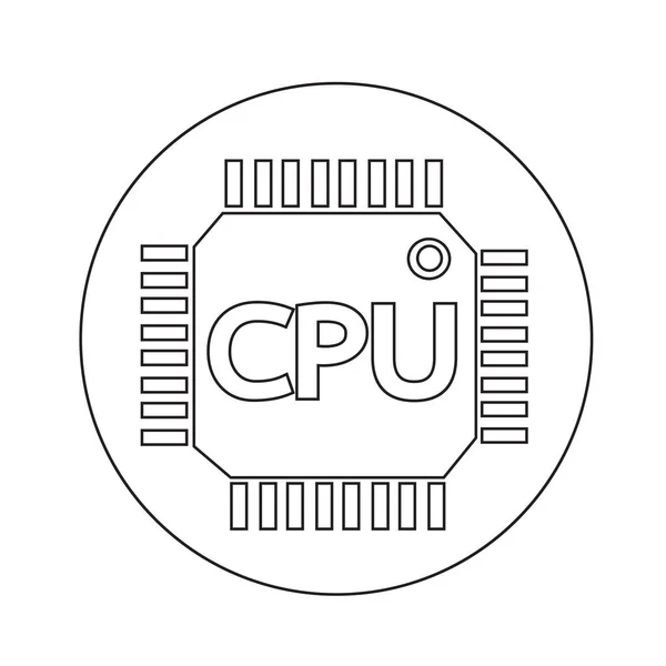 Diseño de icono de Cpu — Vector de stock