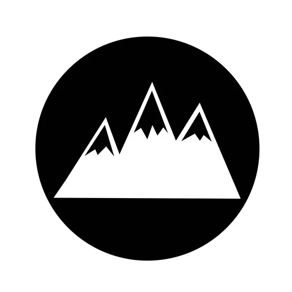 Bergen pictogram ontwerp — Stockvector