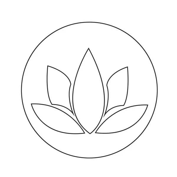 Lotus pictogram ontwerp — Stockvector