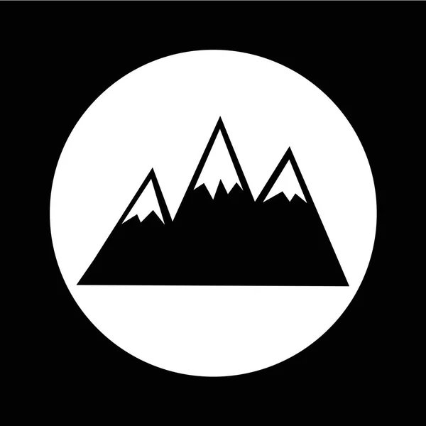 Montañas icono de diseño — Vector de stock