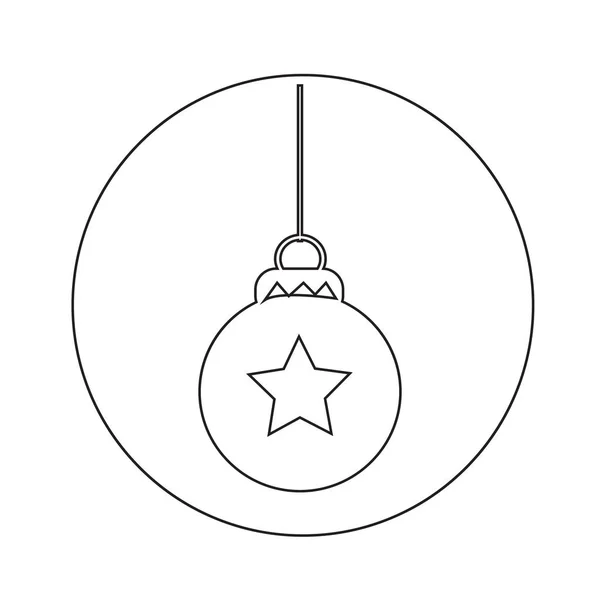 Christmas Ornament Ballicon ontwerp — Stockvector