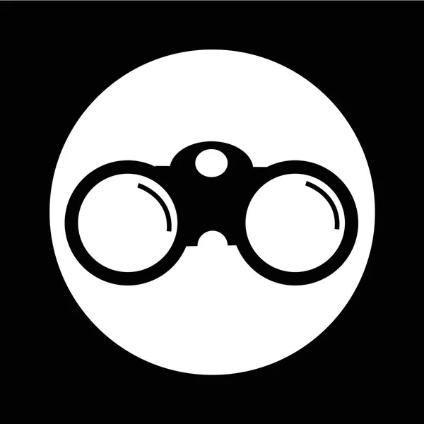 Design icona binoculare — Vettoriale Stock