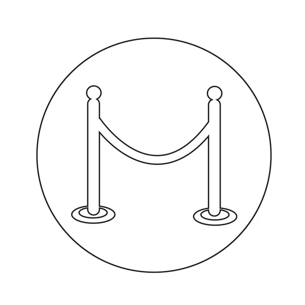 Barykada ikona designu — Wektor stockowy
