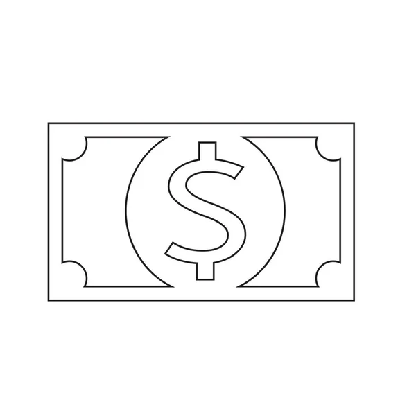 Money flat style icon — Stock Vector