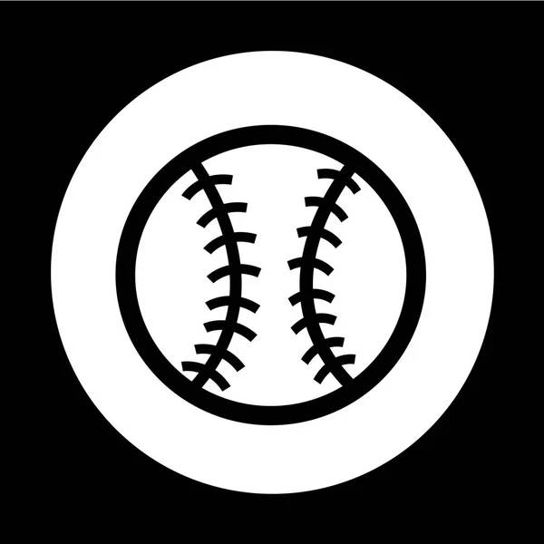 Design der Baseball-Ikone — Stockvektor