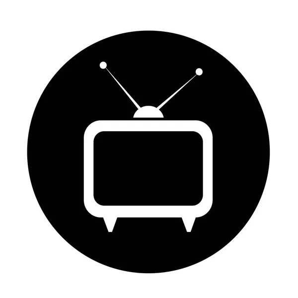 TV flat style icon — Stock Vector