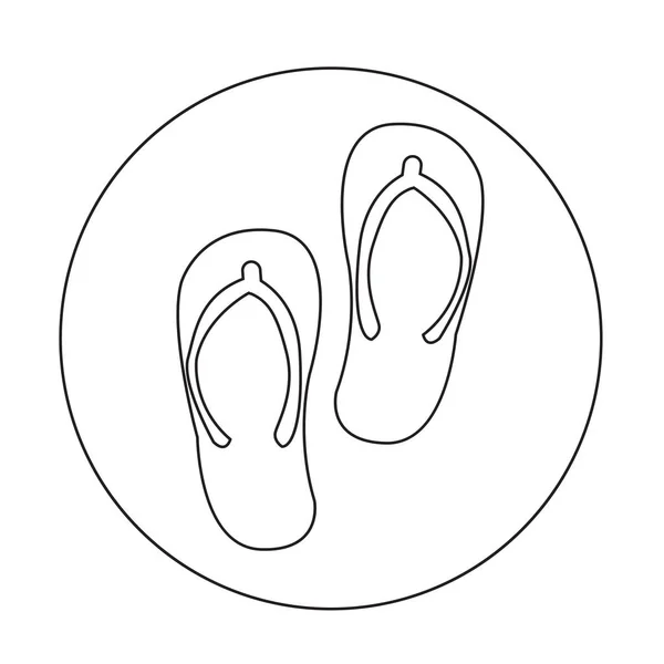 Design de ícone chinelos —  Vetores de Stock
