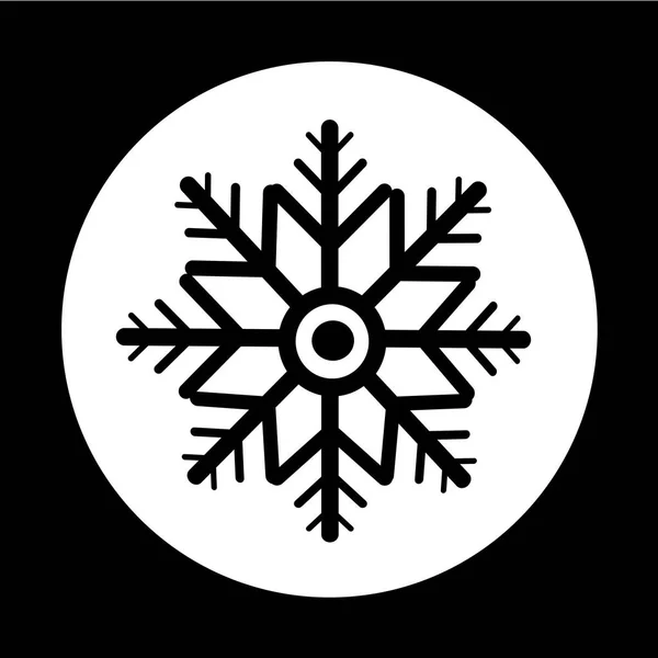 Snowflake flat style icon — Stock Vector