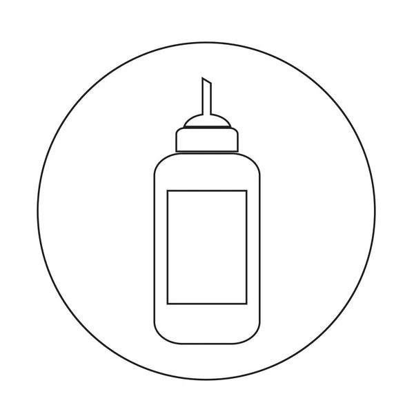 番茄酱瓶图标设计 — 图库矢量图片