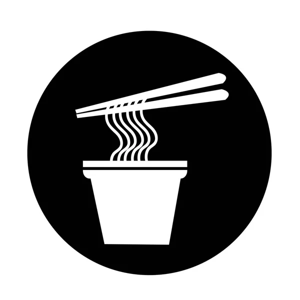 Diseño de icono de fideos — Vector de stock