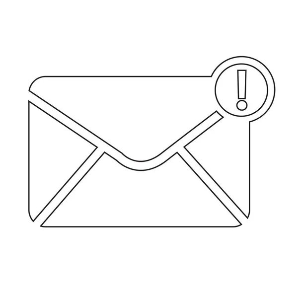 Icona della posta busta — Vettoriale Stock